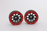 Metasafil - Beadlock Wheels PT- Ecohole Schwarz/Rot 1.9...