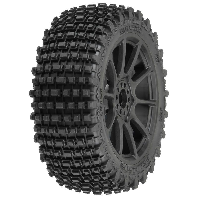 Pro-Line Gladiator M2 (medium) auf Felge Mach10 schwarz v/h (PRO9074-21)