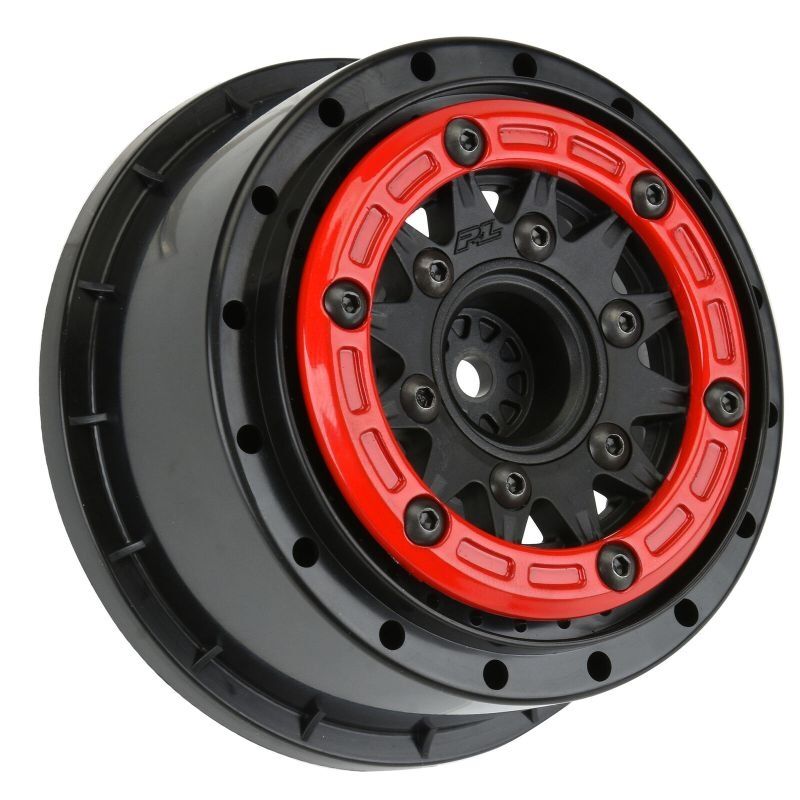 Horizon Hobby - 1/10 Raid Bead-Loc F/R 2.2"/3.0" SC (2) Rd/Blk