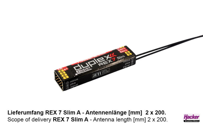 Jeti - 2,4GHz Duplex EX REX 7 Slim Assist