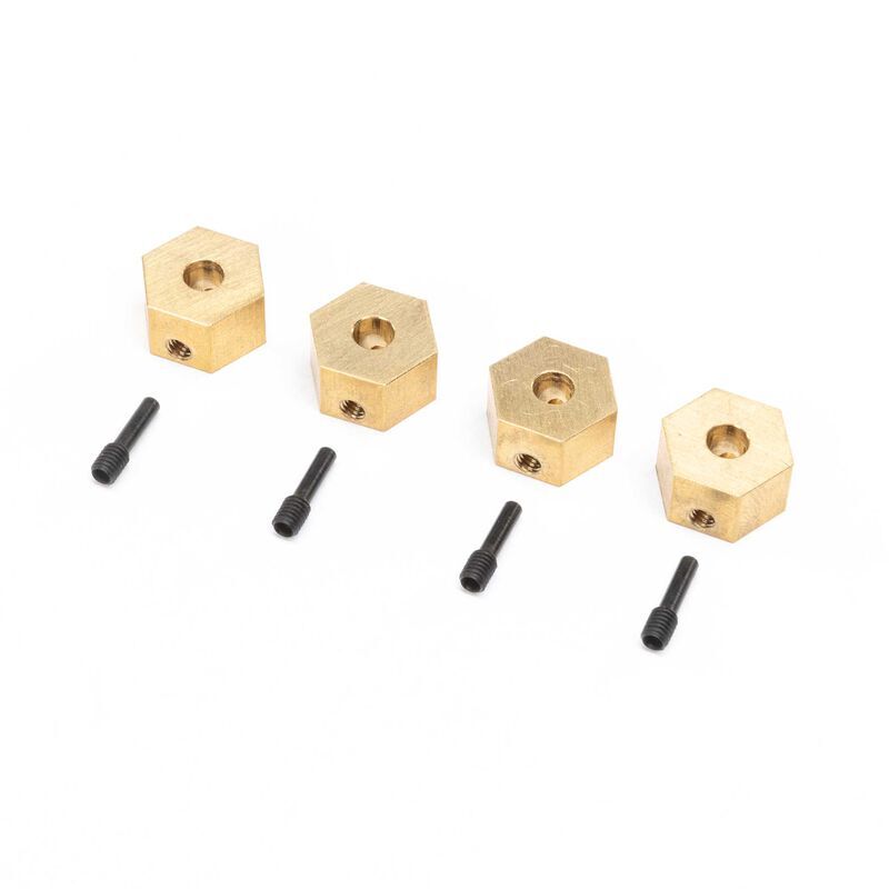 Horizon Hobby - Hex Hubs, Brass (7g) (4): UTB18 (AXI312005)