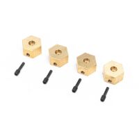 Horizon Hobby - Hex Hubs, Brass (7g) (4): UTB18 (AXI312005)