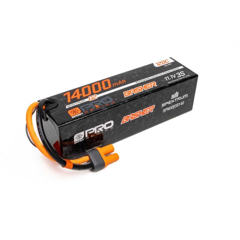 Horizon Hobby - 14000mAh 3S 11.1V Smart Pro Basher LiPo 120C; IC5 (SPMXB3S140)
