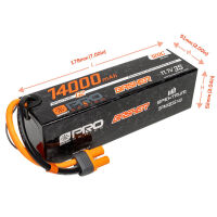 Horizon Hobby - 14000mAh 3S 11.1V Smart Pro Basher LiPo 120C; IC5 (SPMXB3S140)