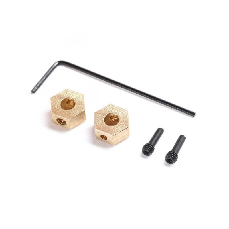 Horizon Hobby - Hex Hub, Brass 1.0g (2): SCX24, AX24 (AXI302002)