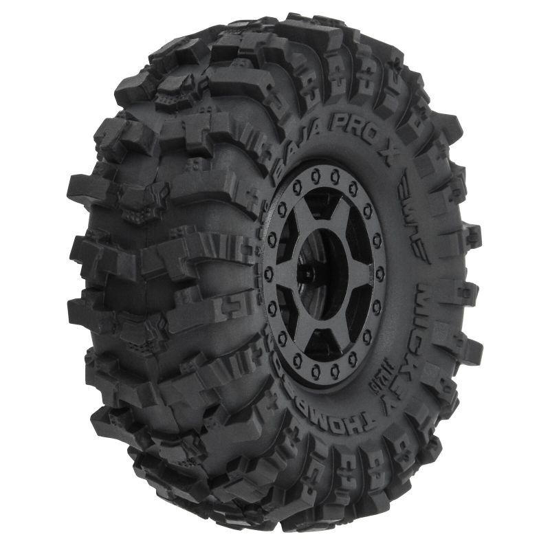 Horizon Hobby - 1/24 MT Baja Pro X F/R 1.0" Tires MTD 7mm Blk (4) (PRO1021510)