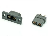 XT90E-M Einbaustecker für Lipo Akku Set (schwarz)