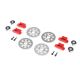 Horizon Hobby - BrakeSetw/WheelHex&Pin(4):RZRRey (LOS232076)