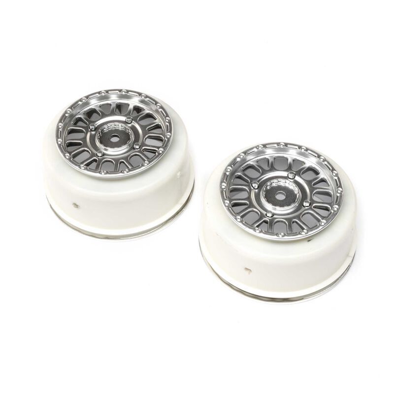 Horizon Hobby - 2.2/3.0 Wheels Satin Plated (2): RZR Rey (LOS43054)
