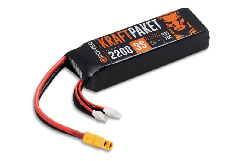 Kraftpaket 2200mAh 3S 11,1V LiPo XT60 - 35C