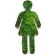 Toiletten Schild Frau und Mann aus Biokunststoff und echtem Islandmoos
