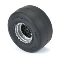 Horizon Hobby - 1/16 Reaction Rr Tires MTD 7mm Blk/Sil:MiniDrag(2) (PRO1021810)