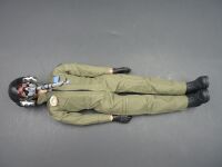 Jet Pilot Ganzkörper mit grüner Uniform 300 x 95 mm - 1:6