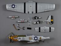 Derbee P-51D Mustang Warbird PNP yellow - 750mm