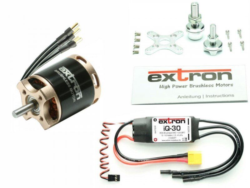 Extron Brushless Motor EXTRON 2220/12 (1270KV) Combo Set + iQ-30 Regler (X4049)
