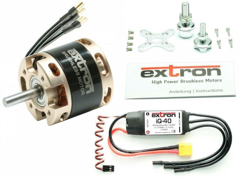 Extron Brushless Motor EXTRON 2814/20 (800KV) Combo Set + iQ-40 Regler (X4067)