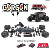 Gorgon 4x2 Mega 550 brushed Monster Truck gunmetall RTA Kit - 1:10