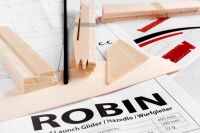 Kavan - Robin competition free flight model kit - 495mm