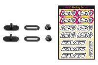 MIBO 1/10 On-Road Aluminium-Flügelhalter