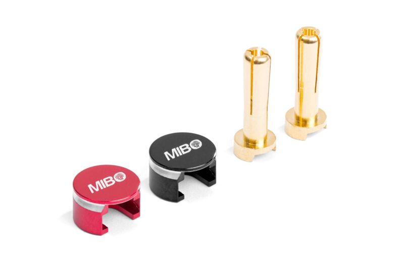 MIBO Low Profile Bullet Stecker - 4mm (2 Stück)