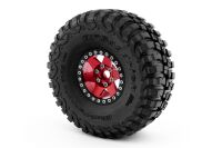Kavan - 1.9" Aluminium-Beadlock-Felgen mit 6 Speichen rot für RC-Crawler 1/10 (2 Stück)