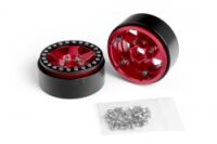 Kavan - 1.9" Aluminium-Beadlock-Felgen mit 6 Speichen rot für RC-Crawler 1/10 (2 Stück)