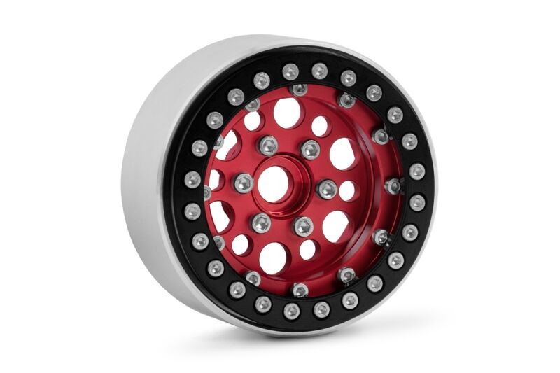 Kavan - 1.9" Aluminium-Beadlock-Felgen rot für RC-Crawler 1/10 (2 Stück)