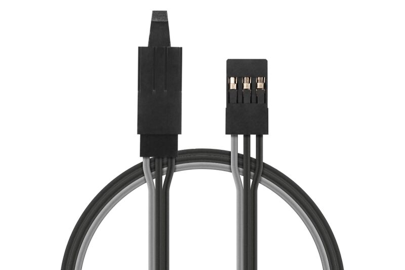 Kavan - Verlängerungskabel Schwarz 45cm JR mit Sicherung