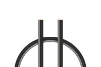 Kabel dreiadrig schwarz/grau flach 0,33mm² 22AWG - 1m