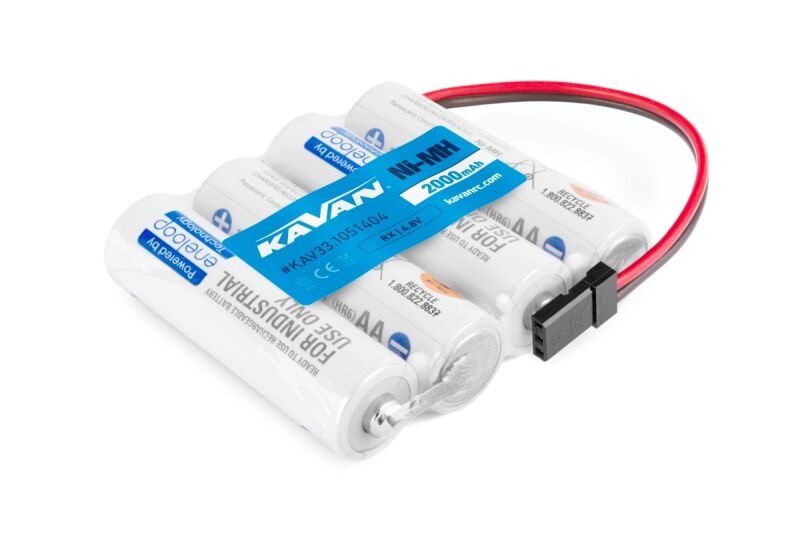 eneloop 4,8V 2000AA Sanyo RX 4-Zellen-Empfängerpack (flach)
