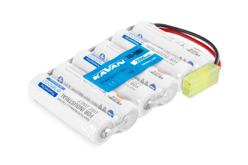eneloop 7,2V 2000 AA Sanyo Antriebsakku für Panzer & Baumaschinen