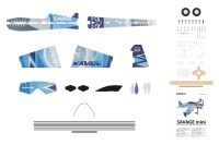 Savage Mini blau - 1000mm