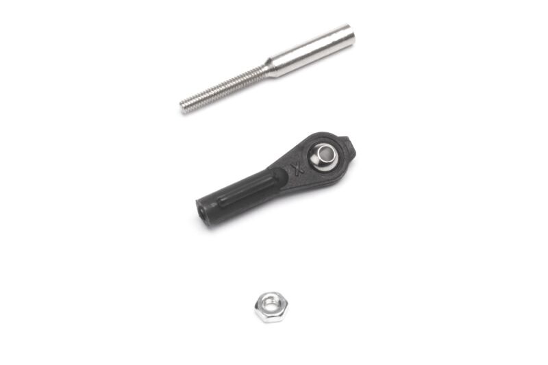Kavan - Nylon Kugelgelenk M2 mit Messingkuge und Stahl löthülse ohne Schlitz, 100 Sets