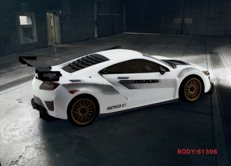 HSP GT 1/10 2,4 GHz Brushed On-Road, weiß