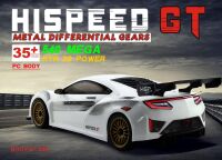 HSP GT 1/10 2,4 GHz Brushed On-Road, weiß