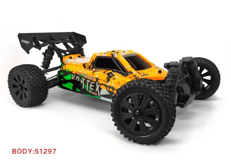 HSP Vortex PRO 1/10 2,4 GHz Brushless Buggy, orange