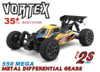 HSP Vortex 1/10 2,4 GHz Brushed Buggy, orange