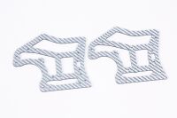 GM Racing - Hauptrahmen Kohlefaser silber
