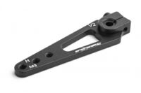 SpotOnRC - Servohorn 44,5mm 24 Zähne (schwarz),...
