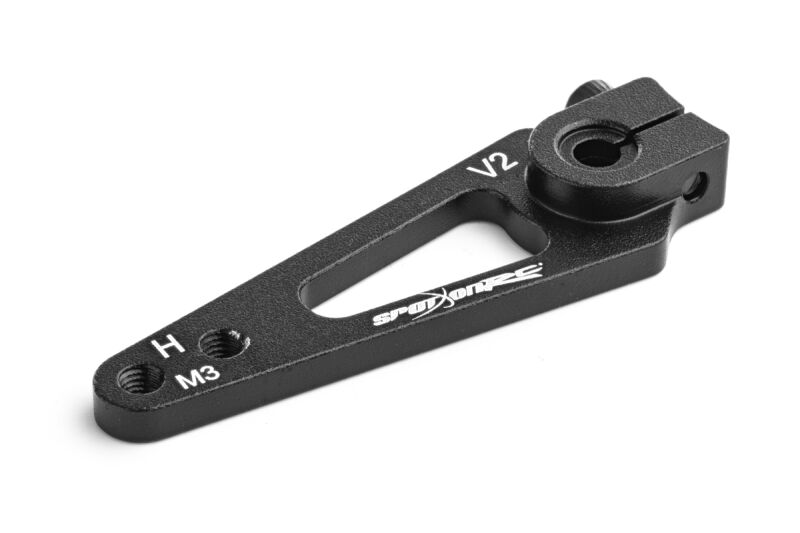 SpotOnRC - Servohorn 38mm 24 Zähne (schwarz), für Servos H