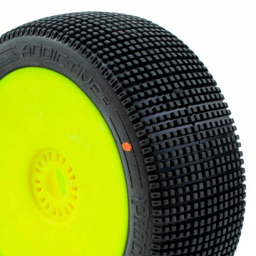 ProCircuit - ADDICTIVE V2 BUGGY C3 (MEDIUM) PRE-MOUNTED Yellow, 2 Pcs.