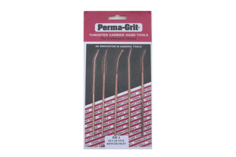 Perma Grit - Satz von fünf Riffler-Feilen