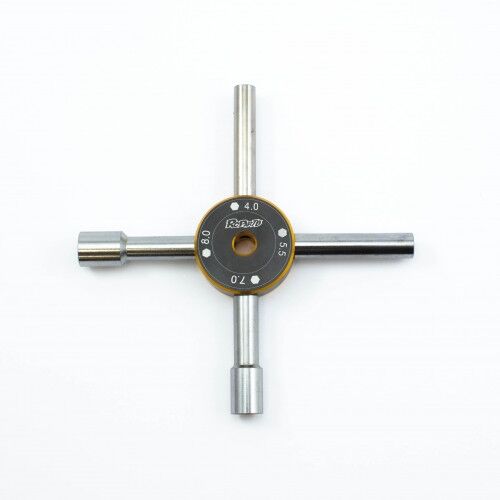 RC Parts - Ultimate Racing - 4 in 1 Cross Wrench 4,0/5,5/7,0/8,0mm