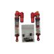 RC Parts - Ultimate Racing - 1/10 Crawler Shocks W/Faux Reservoir 110mm, Black, 2 Pcs.