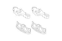 Turbo Racing - Lenkungs Strebe C63 + Metall Grund-Halter...