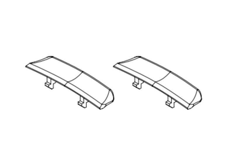 Turbo Racing - C75 Rear wing low 2pcs