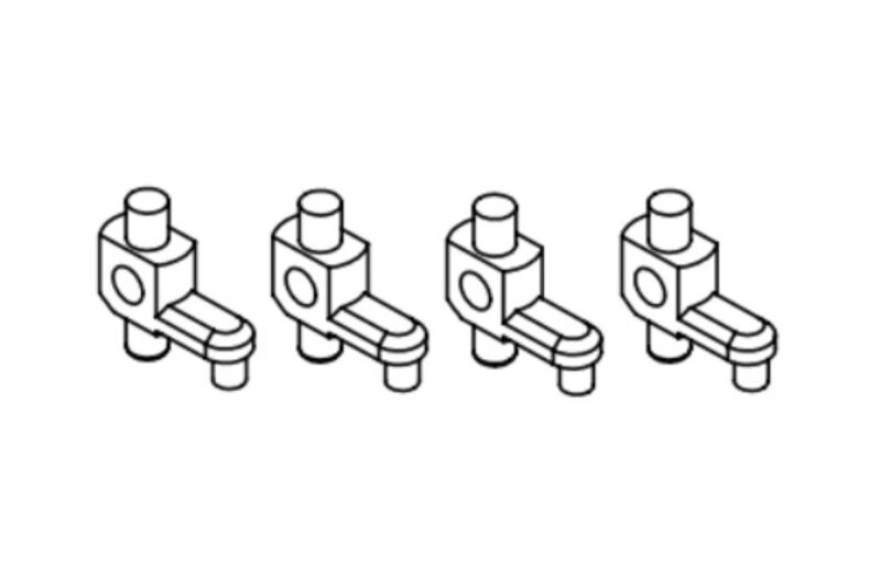 Turbo Racing - C75 Front wheel knuckles 4pcs