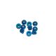 Ultimate Racing - M3 Alu Flanged Nylon Lock Nuts Blue, 10 Pcs.