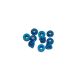 Ultimate Racing - M3 Alu Flanged Nylon Lock Nuts Blue, 10 Pcs.