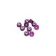 Ultimate Racing - M3 Alu Flanged Nylon Lock Nuts Purple, 10 Pcs.